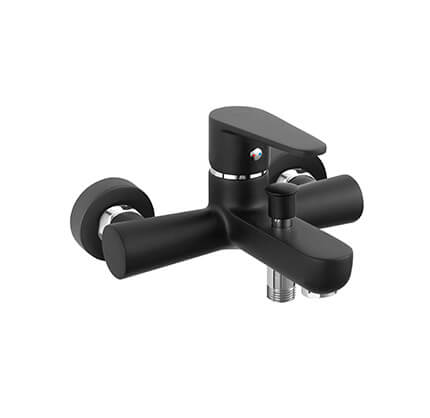 Algeo Black - Wall-mounted bath mixer