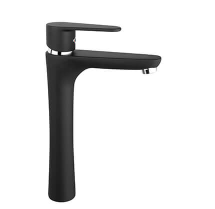 Algeo Black - standing counter washbasin mixer