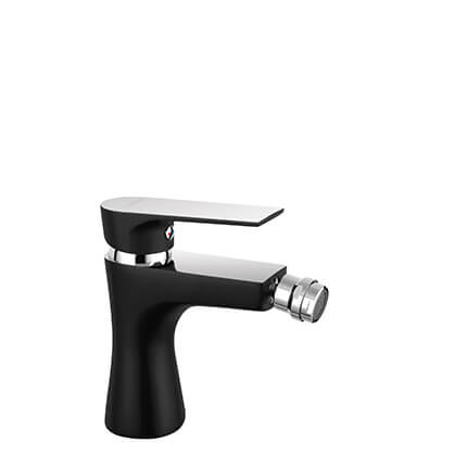 Algeo Square Black/Chrome - bidet standing mixer