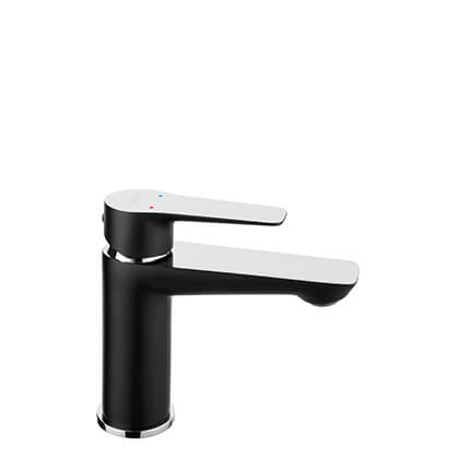 Adore Black/Chrome - standing washbasin mixer