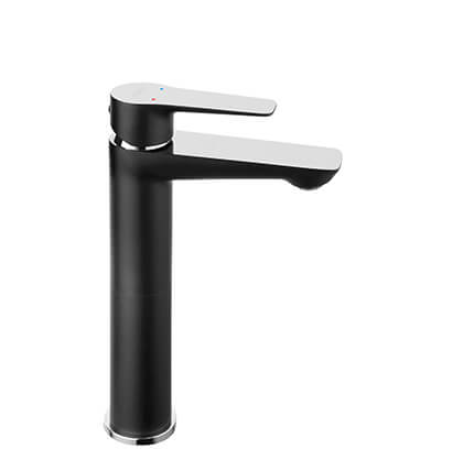Adore Black/Chrome - standing counter washbasin mixer