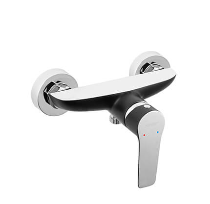 Adore Black/Chrome - wall-mounted shower mixer