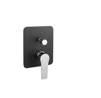 Adore Black/Chrome - built-in shower mixer