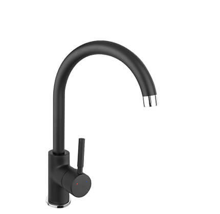 Lugio Black - Sink standing sink mixer