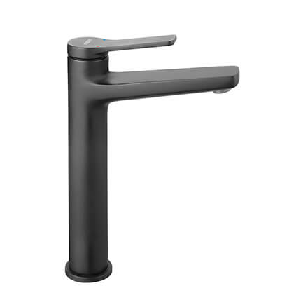 Stratos Black - standing counter washbasin mixer