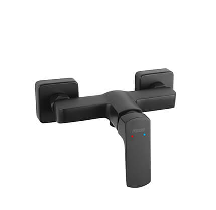 VITTO BLACK VERDELINE - Wall-mounted shower mixer, black
