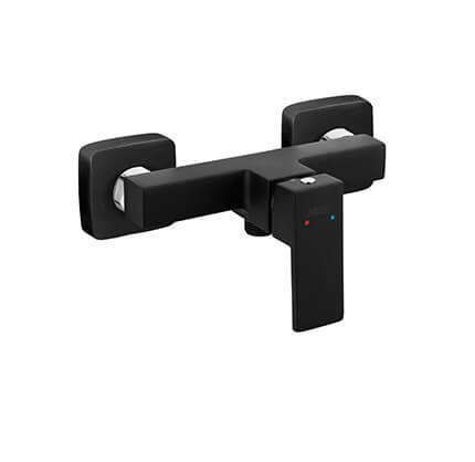 Zicco Black - Wall-mounted shower mixer